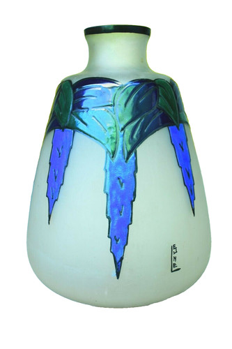 Leune daum art - art, glasvase