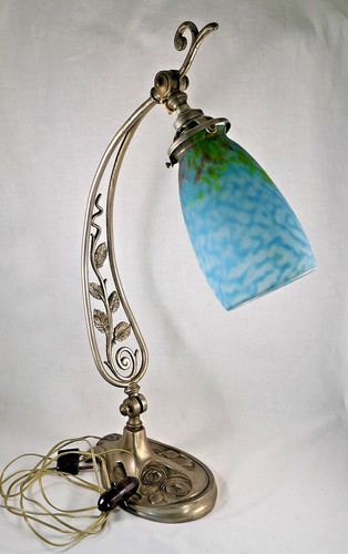 Jugendstil tischlampe daum - -,