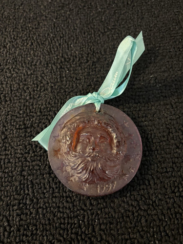 Daum medaillon père noel aus - daum,