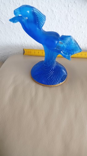 Blaues pferd glaspaste - blaues, "daum