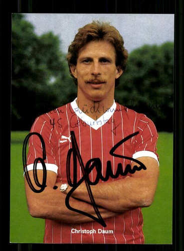 Christoph daum autogrammkarte - daum,