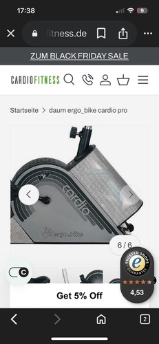 Daum ergo cardio - bike, mit