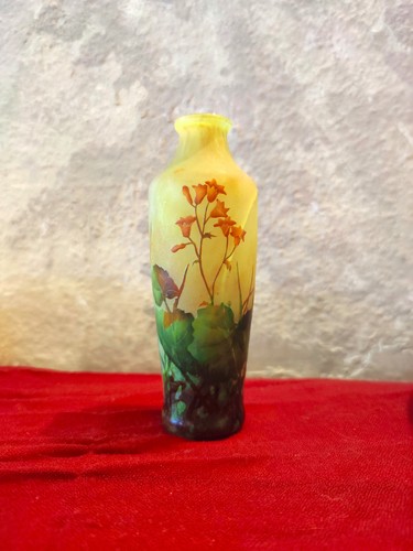 Daum nancy cameo glass - glass, vase