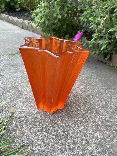 Art deco milchglas orange - deco,
