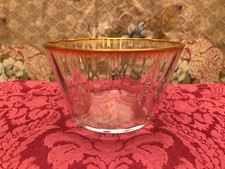 Glasschale mit Vergoldung am